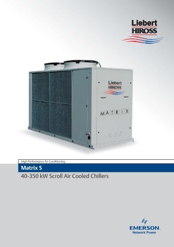 Matrix S 40-350 kW Scroll Air Cooled Chillers - FIRSTPOWER