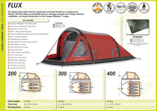 VANGO AIRBEAM TM TENTS