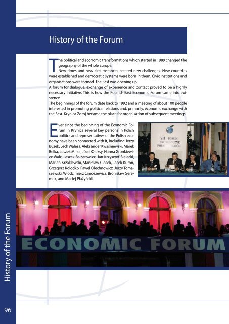 History of the Forum in pdf - Economic Forum