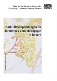 Bayerische Herkunftsempfehlungen - Bayern