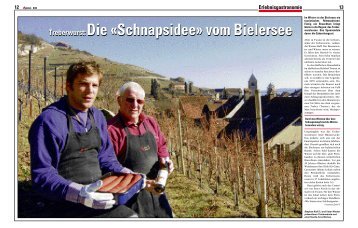 Treberwurst:Die «Schnapsidee» vom Bielersee Treberwurst:Die ...