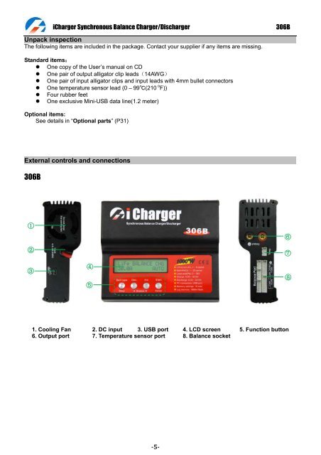 iCharger 306B Manual - RC Station CH