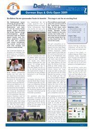 Daily News - Allianz German Boys and Girls Open