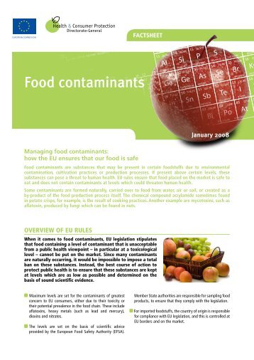 Managing food contaminants - European Commission - Europa