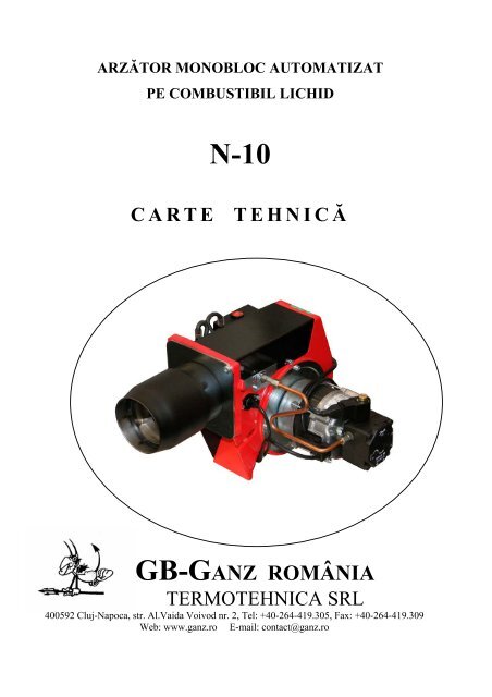 Carte tehnica N10.pdf - GB-Ganz Romania Termotehnica SRL
