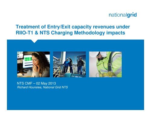 Treatment of Entry/Exit capacity revenues under RIIO-T1 & NTS ...