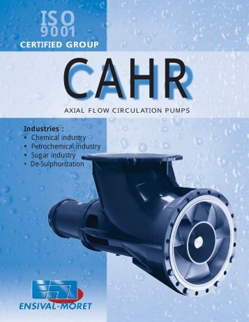 CAHR US - Ensival-Moret Industrial Pumps