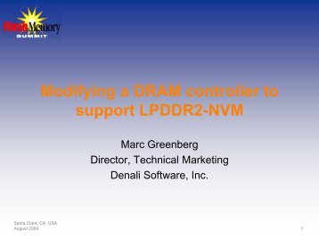 Modifying a DRAM controller to support LPDDR2-NVM