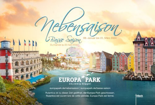 Europa-Park Erlebnis Resort Nebensaison 2024