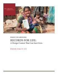 RecoRds foR Life: - Bill & Melinda Gates Foundation