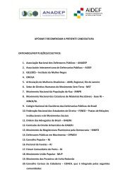 lista de apoiadores - Forum Justiça