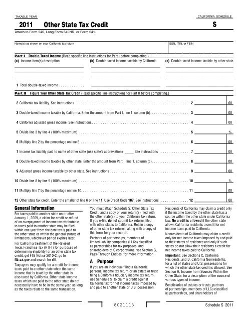 2011-schedule-s-california-franchise-tax-board