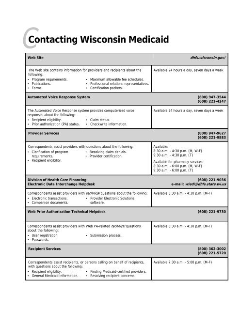 Medicine and Surgery Section - Wisconsin.gov