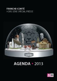 AGENDA 2013 - Comité régional du tourisme de Franche-Comté