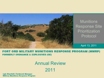 What is the MRSPP? - Former Fort Ord - Environmental Cleanup