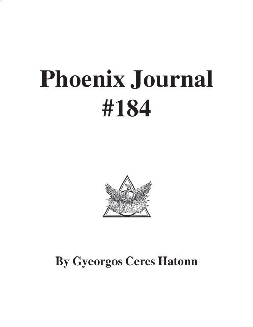Phoenix Journal 184 - Four Winds 10