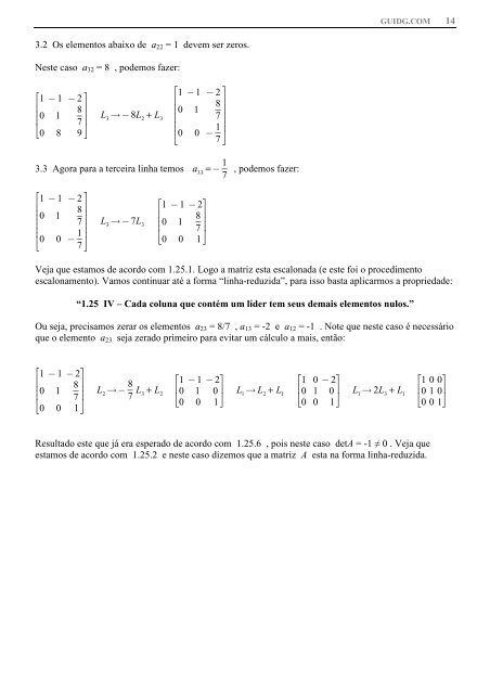5/10/2012 – Matrizes, Determinantes e Sistemas Lineares.