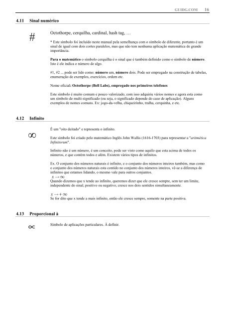 26/8/2012 – Notação matemática, símbolos matemáticos.