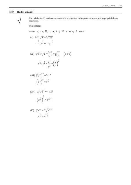 26/8/2012 – Notação matemática, símbolos matemáticos.