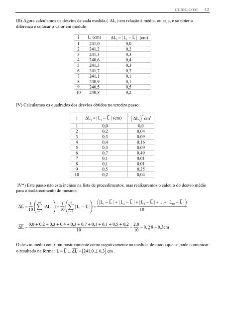 28/1/2013 – MEF: Conceitos básicos da teoria de erros. 