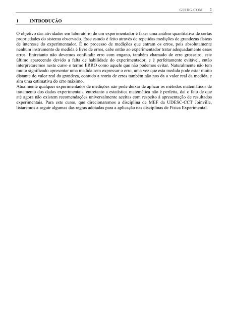 28/1/2013 – MEF: Conceitos básicos da teoria de erros. 