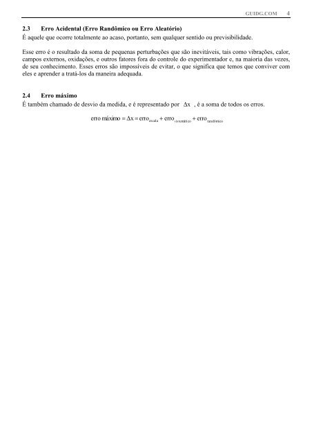 28/1/2013 – MEF: Conceitos básicos da teoria de erros. 