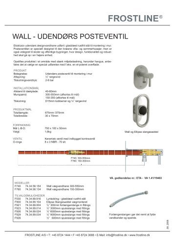 WALL - UDENDØRS POSTEVENTIL - Frostline