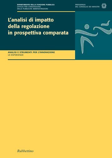 L'analisi di impatto della regolazione in prospettiva comparata