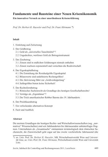 Artikel als PDF-Datei - Franz Hörmann