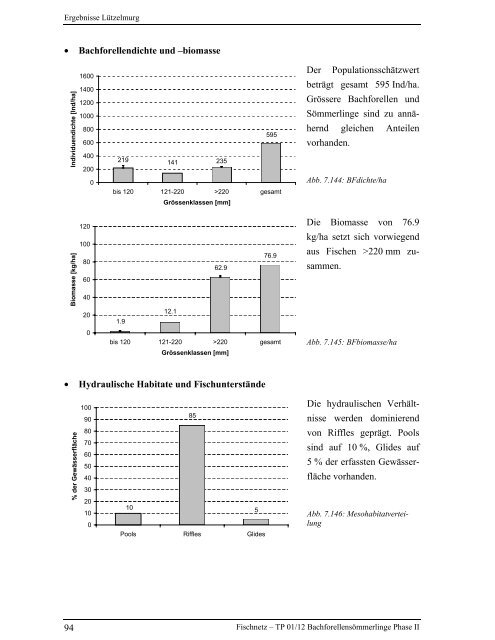 Bachforellensömmerlinge Phase II - Fischnetz