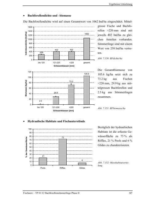 Bachforellensömmerlinge Phase II - Fischnetz