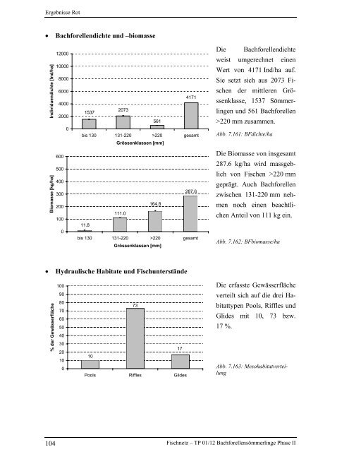 Bachforellensömmerlinge Phase II - Fischnetz