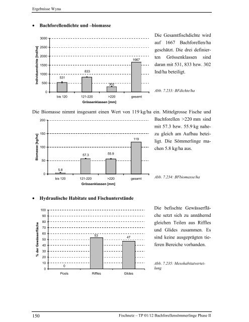 Bachforellensömmerlinge Phase II - Fischnetz