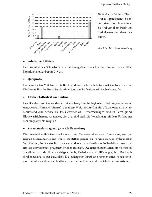 Bachforellensömmerlinge Phase II - Fischnetz