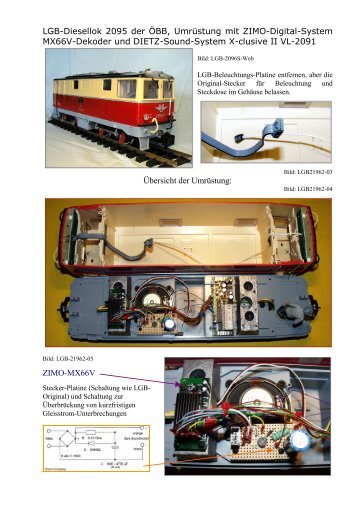 LGB-Diesellok 2095 der ÖBB, Umrüstung mit ZIMO-Digital-System ...