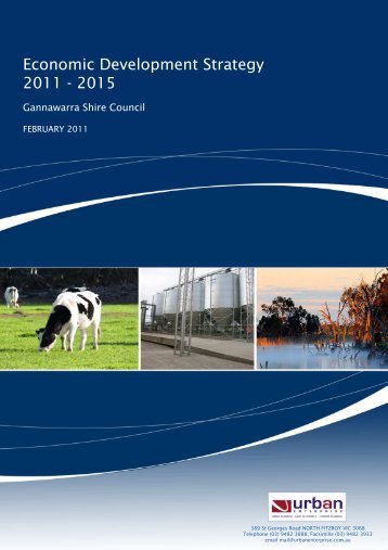 Gannawarra Economic Development Strategy report cover Feb 2011