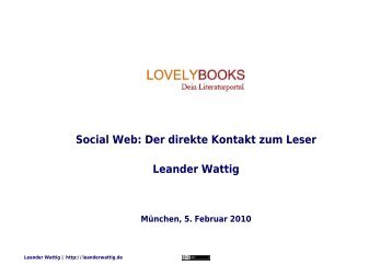 Social Web: Der direkte Kontakt zum Leser ... - Amazon Web Services