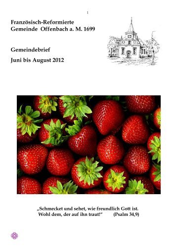 Juni 2012 - Franzoesisch-Reformierte Gemeinde Offenbach am Main