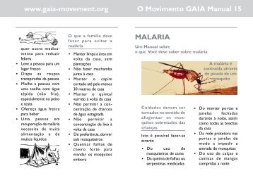 Manual 15 P malaria booklet.pmd - The Gaia-Movement