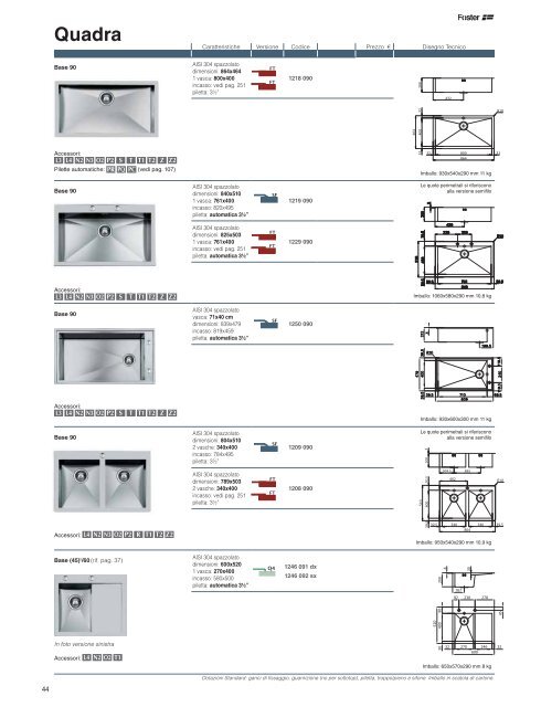 pdf catalogo lavaggio - Foster