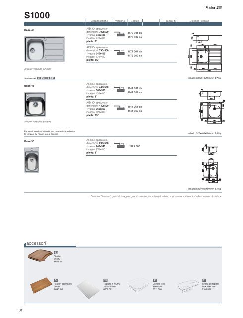 pdf catalogo lavaggio - Foster