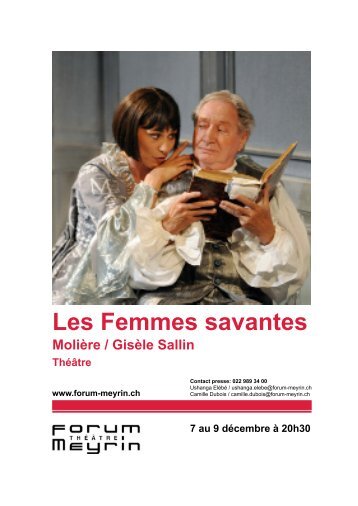 Les Femmes savantes - Forum-Meyrin