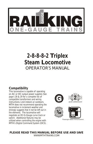 2-8-8-8-2 Triplex Steam Locomotive - MTH Trains