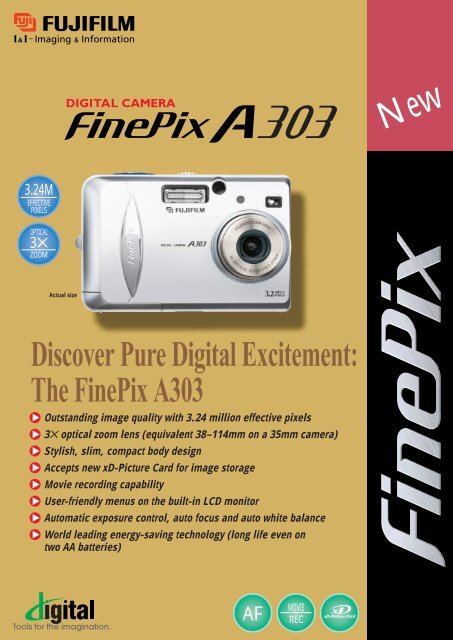FinePix A303 Digital Camera Brochure - Fujifilm USA