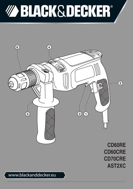 CD60RE CD60CRE CD70CRE AST2XC - Service - Black & Decker