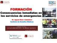 Consecuencias inmediatas en los servicios de emergencias