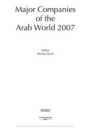 Major Companies of the Arab World 2007 - Galeuk.com galeuk