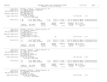 UNPAIDS FLATHEAD COUNTY LAND INFORMATION SYSTEM 07 ...