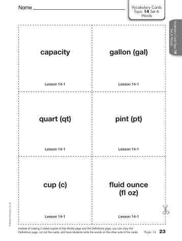 6th Grade Math Vocabulary 6th Grade Math Vocabulary