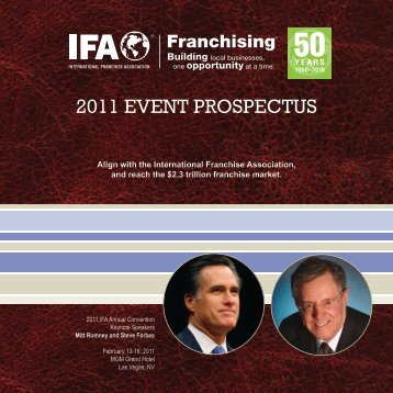 2011 EVENT PROSPECTUS - International Franchise Association